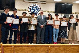 Japan Students with Mayor